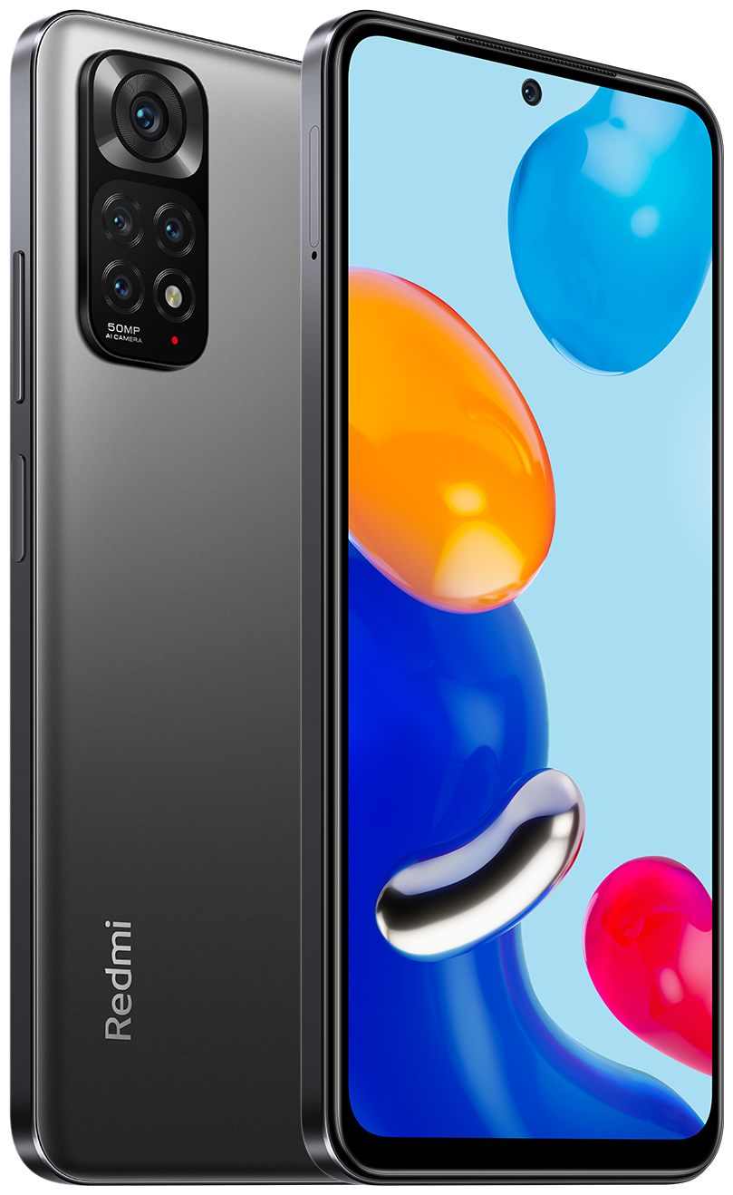 Каталог Xiaomi Redmi Note 11 4/128 ГБ (без NFC) Global, серый графит от  магазина Симпатия