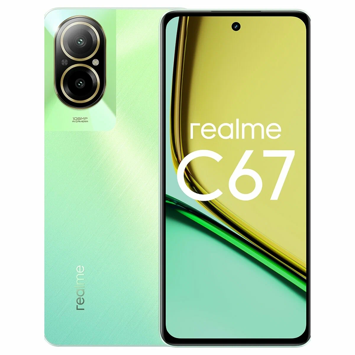 картинка realme C67 4G 6/128 ГБ RU, 2 nano SIM, зеленый оазис от магазина Симпатия